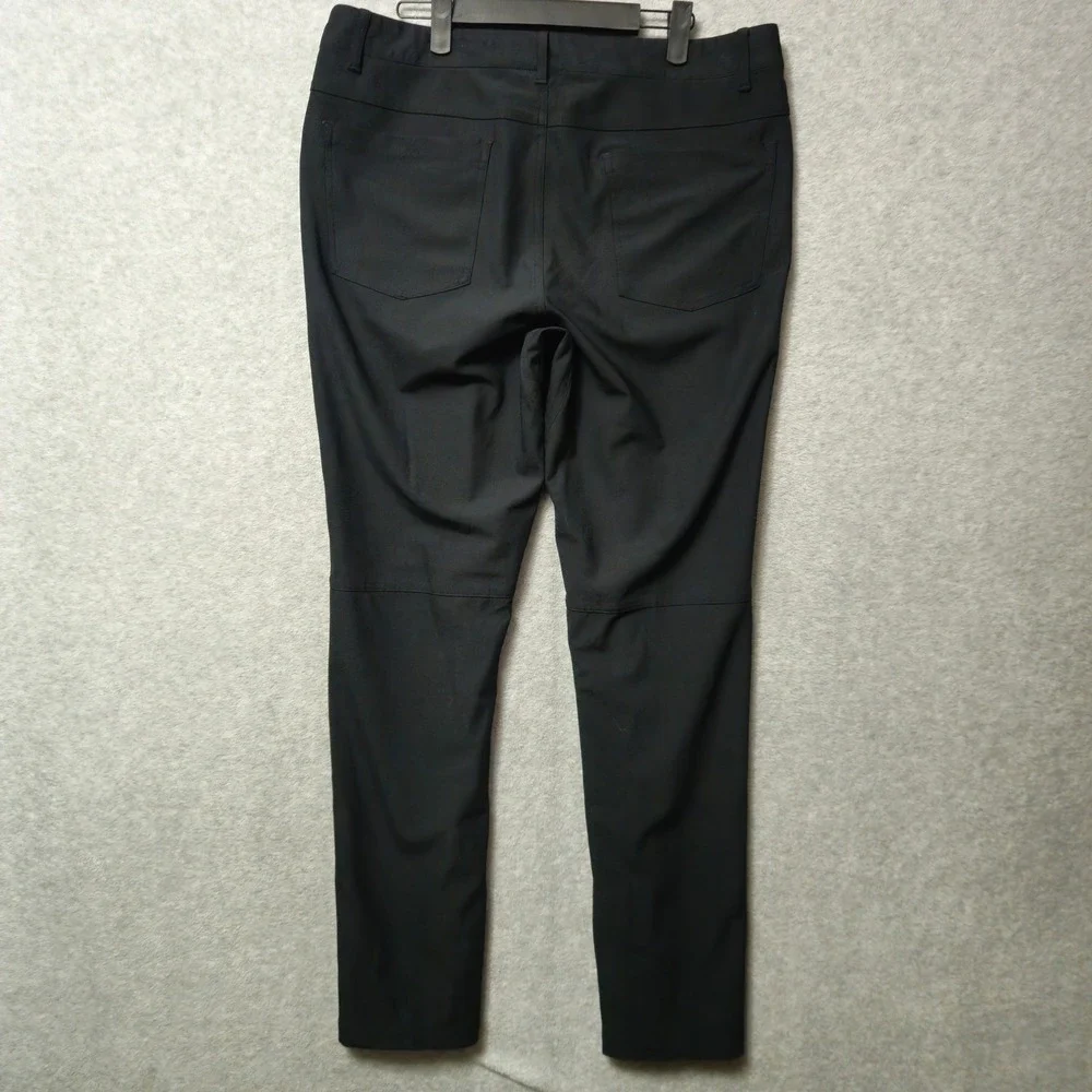 Straight Down Pants Mens 34x32 Black Golf Chino Golfer Athletic Performance Hero